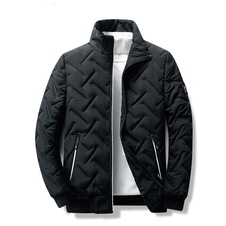 Men's Autumn/Winter Korean Style Lightweight Cotton Stand Collar Jacket
