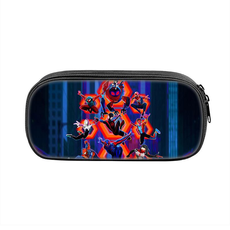 Spider Man Large Capacity Nylon Pencil Case For Students And Kids