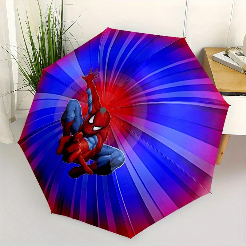 1pc Spider-Man 8-Rib Automatic Folding Umbrella, Portable & Foldable, All-Season Portable Umbrella for Women & Men yy250731158