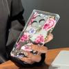 Clear Square Back Tube Case Protection For iPhone 12 16 ProMax 13 15 Plus 11 14 Pro Max Anti-Oxygen,Roses Bloom Pattern Casing