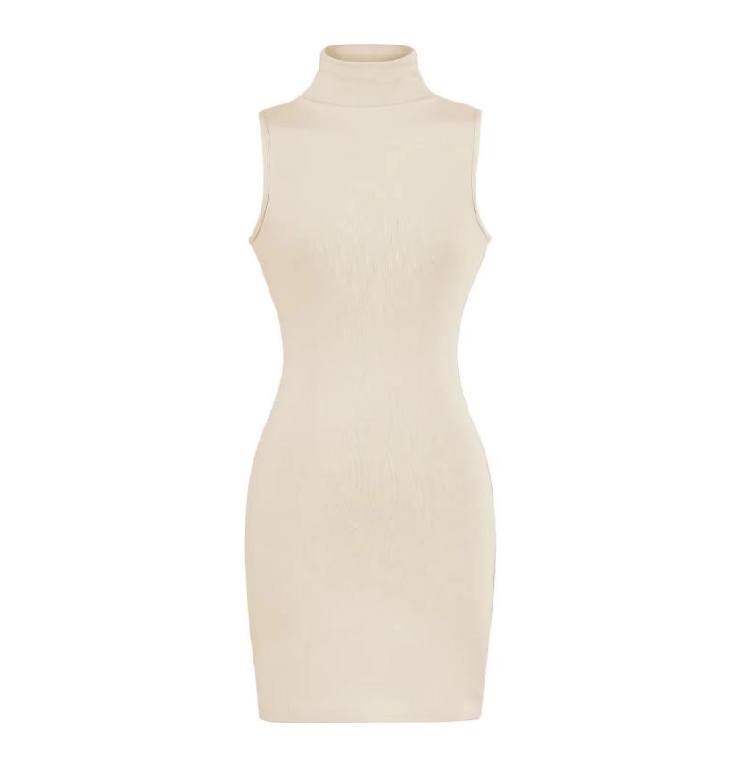 Trendy High-Waisted Sleeveless Dress: Elastic Waist, Elegant, Hip-Hugging Skirt - Early Spring 2026 Style for Women