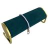 Elegant Bracelet Jewelry Display Stand Delicate Long Plush Jewelry Display for Watches and Bangles with Metal Support