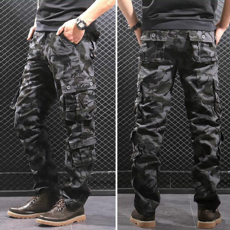 Tactical Pants for Men, Cotton, Classic, Multi Pocket, Casual Work Pants, Men's, Camouflage, Breathable Pants