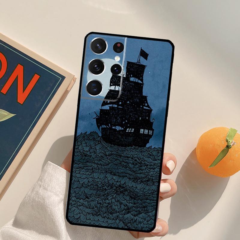 

Sailing Pirate Ship Phone Case For Samsung Galaxy S22 S23 S21 Ultra S20 FE S8 S9 S10 Plus Note 10 20 Ultra Cover Galaxy S23