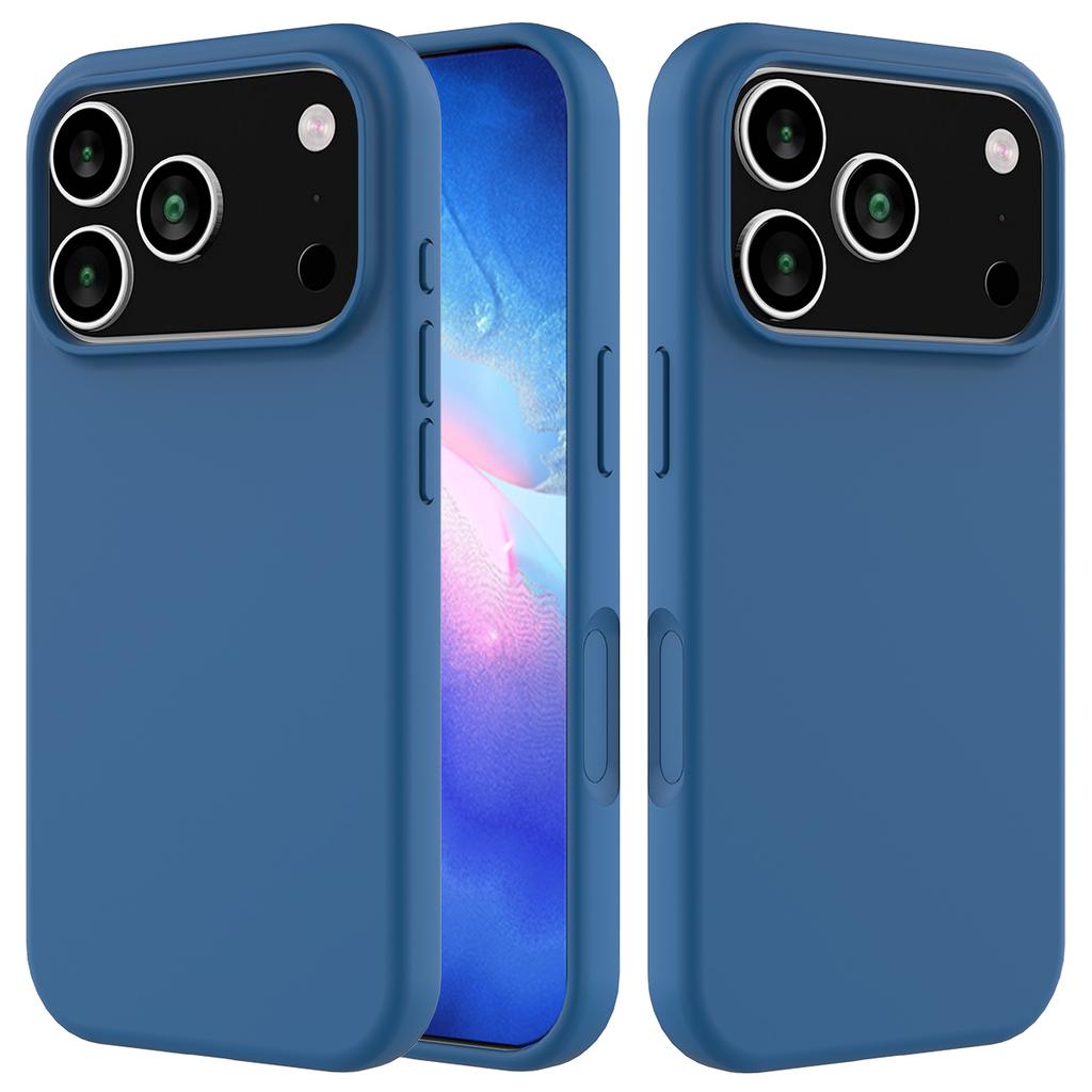 For iPhone 17 Pro Case Drop Proof Liquid Silicone Soft Lining Back Phone Cover