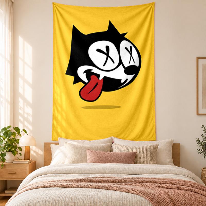 Felix the Cat Tapestry highquality for decorating living room bedroom dorm walls ideal as bedroom wallart orholiday gift