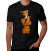 Fantastischer Herr Fuchs Klassisches T-Shirt Utility Arbeits-Oberteil mit kurzen Ärmeln