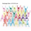 30PCS High Quality Anti Drop Food Clips Windproof Durable Food Packaging Clip Reusable Colorful Clothes Pins Clothesline