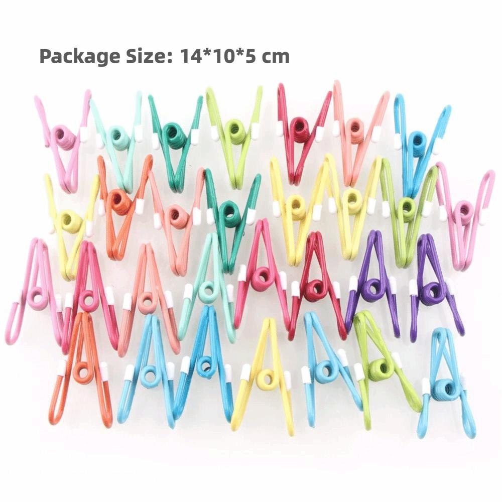 30PCS High Quality Anti Drop Food Clips Windproof Durable Bag Clips Reusable Colorful Food Packaging Clip Clothesline