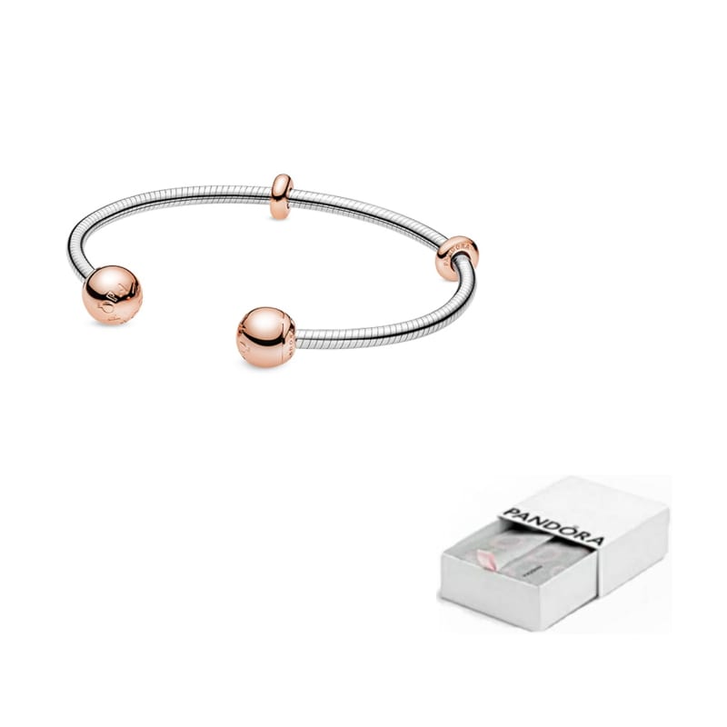 Pandora 925 Sterling Silver, Copper Silver