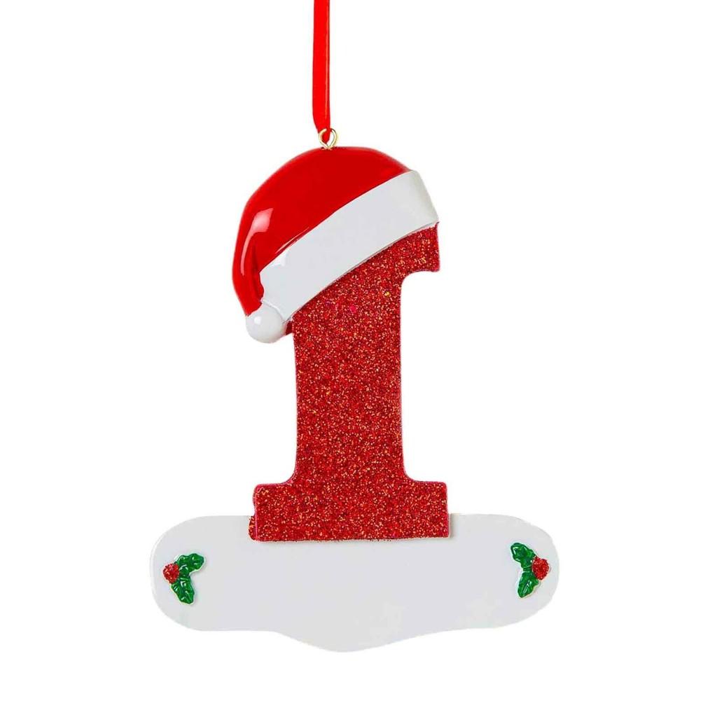 Wooden Eyecatching Customizable Letter Christmas Ornament For Festive Car Decor