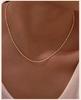 Women Olive Bead Chain Necklace, Stainless Steel Two Tone Beaded Chain Jewelry, Minimalist Party Necklaces Gift