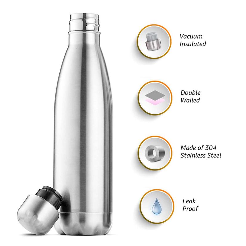 Portable Thermal Bottle Vacuum Double-Wall Insulated Flask 304 Stainless Steel Sport Bottles Hot Cold Cola Thermal Bottle