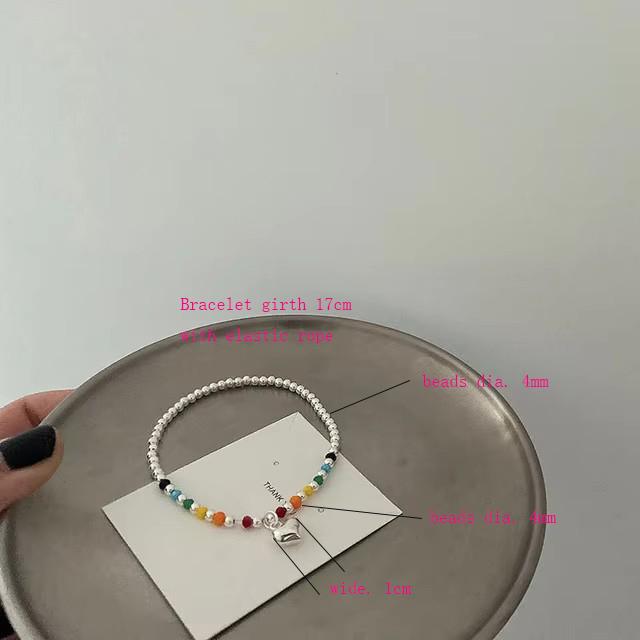 925 Sterling Silver Thai Silver Bracelet for Women Vintage Geometric Heart Love Lucky Punk Jewelry 2026 New