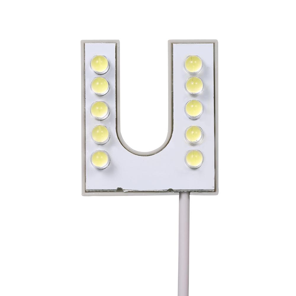 AC110-250V 2W 10LEDs U Forma Máquina de Costura Lâmpada de Luz Base Fixa para Trabalho Doméstico Deveres Domésticos