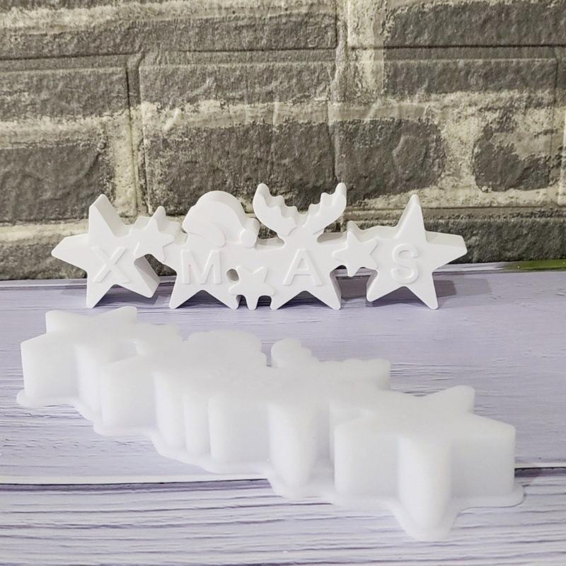 Star Shaped Silicone Crafting Molds for Handmade Candle Resin Art Heat Resistant Easy Demolding Creative Decoration Tool