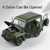 Large 1:18 Russian UAZ Hunter DongFeng M-Terrain SUV Car Model Toy Doors Can Opened Military Off-Road Vehicle Boys Holiday Gifts