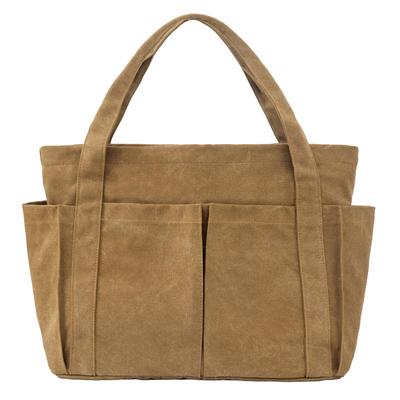 Tote Canvas Shoulder Large Plain Bag, Mother's Bag, Tote, Women's, Men's, Bag, Grocery, School, Canvas, Capacity, Multifunctional, (L Size,