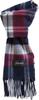Filomo Cashmere Blend Scarf for Men and Women Texture X 22 X 30 Navy [Soft Variations] (185 Cm, Check)