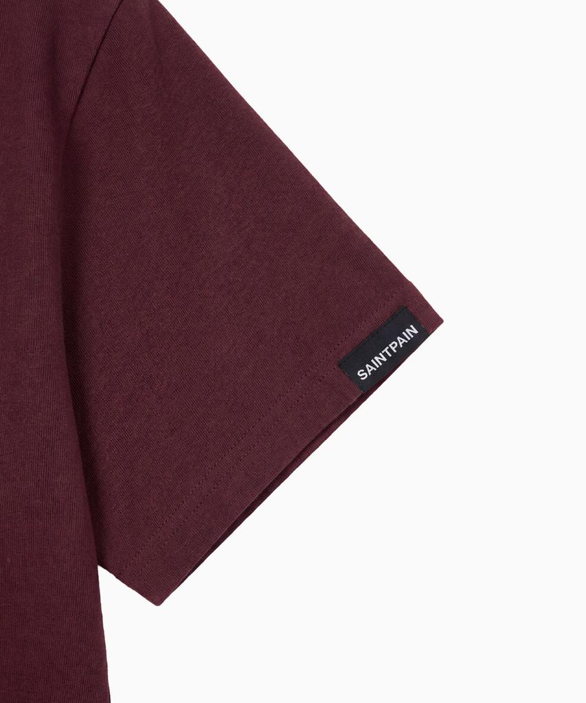 SAINTPAIN Sp Face & Trust Short Sleeve T-Shirt Burgundy