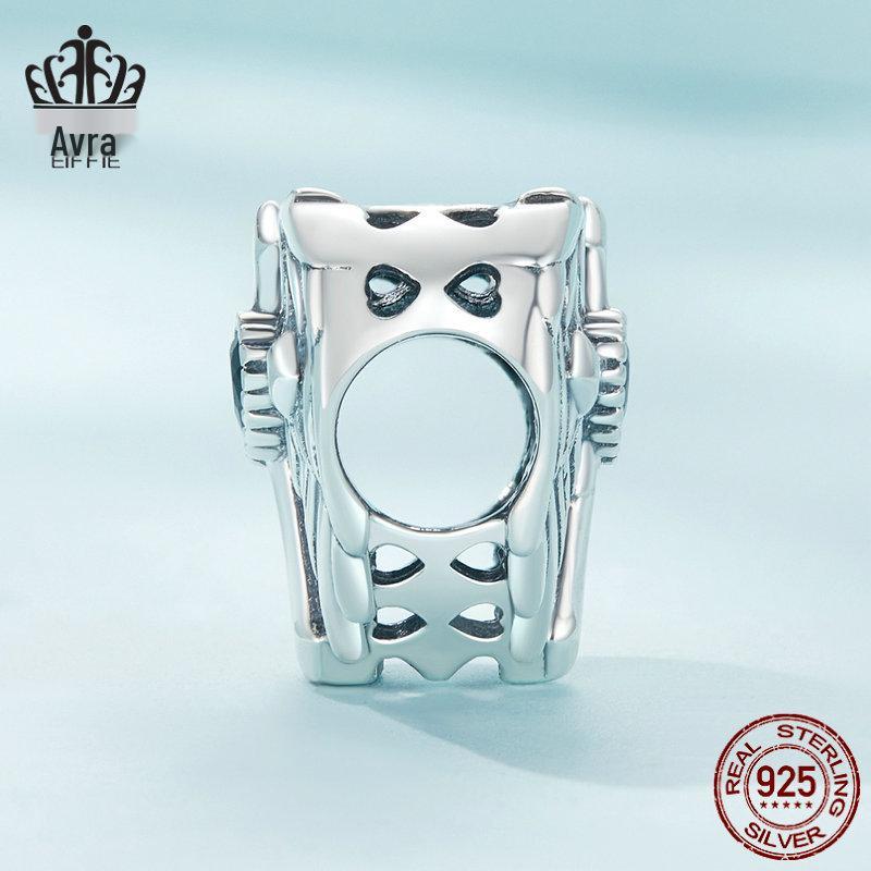 Aifle 925 Silver Faith & Love Cross Guarding Beads DIY Jewelry Accessories
