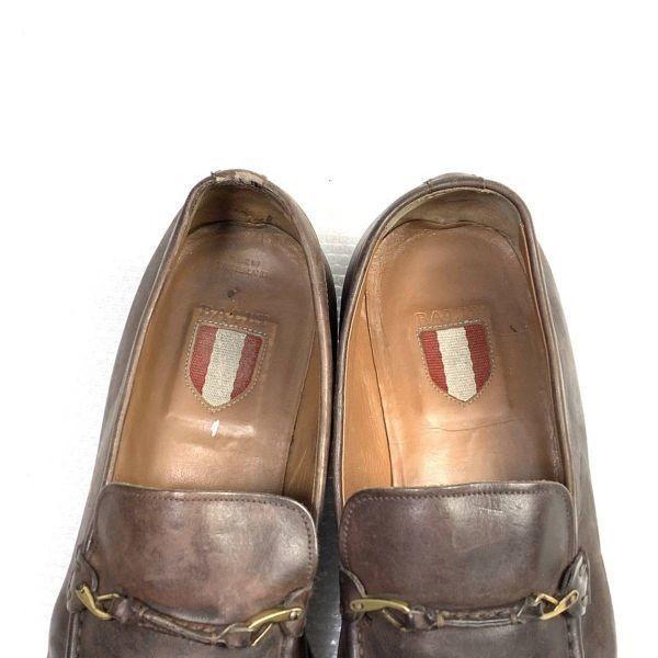 Switzerland Made Vintage/BALLY/Slip-On Shoes/EU9E/27.5cm/Brown/(USED)