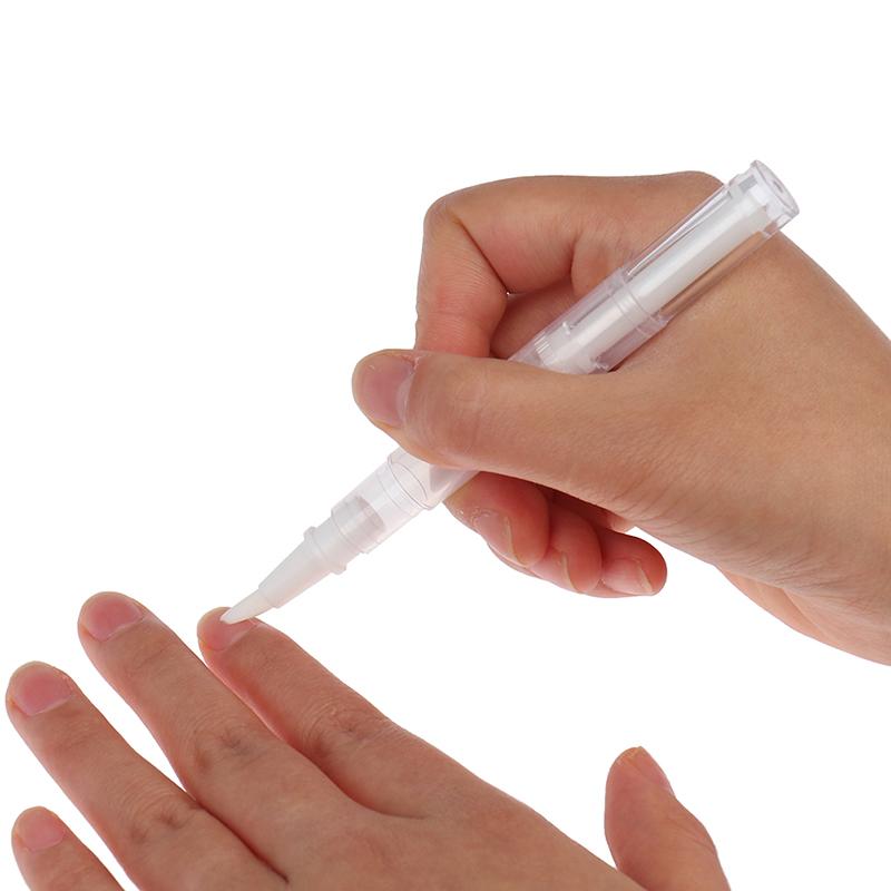 5Pcs 3Ml Nail Nutrition Oil Empty Pen Botttle With Brush Applicator Nail Tools