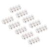 50Pcs Terminal Block Strip ThroughType FlameRetardant Wire Connector 60A Industrial Supplies