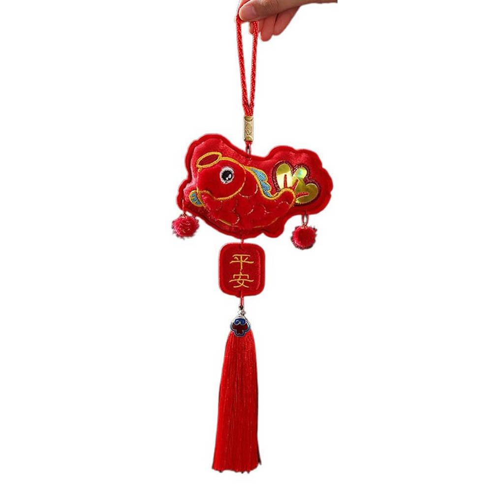 Red New Year Hanging Ornaments Traditional Spring Festival Tassel Pendant  Party
