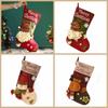 Hanging Christmas Stocking Santa Gift Bag Candy Bag Christmas Gift Sock  Christmas Decor