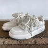 Men's Thick Floor Sneakers Spring Youth Student Original Design Casual Sporty Breadboard Shoes PU Leather Cement Ground