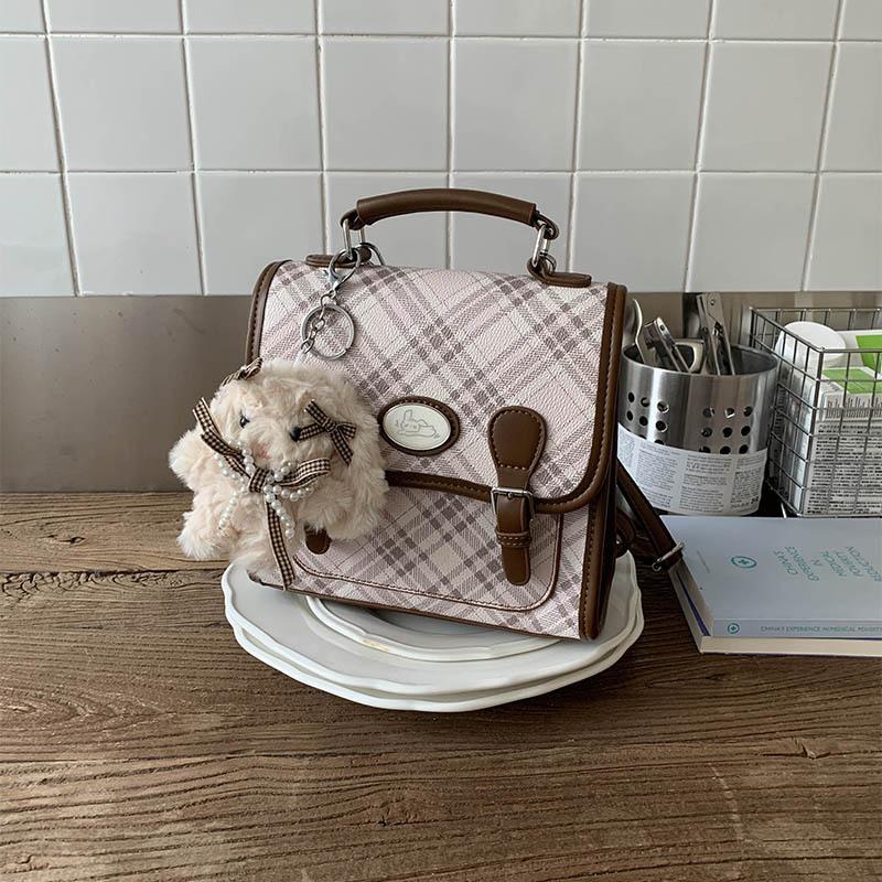 College-Stil Retro Niedlicher Rucksack Damen Neu Herbst und Winter Premium-Gefühl Tragbarer Pendlerrucksack