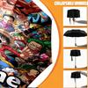 Custom Name Personalized One Piece Print Umbrella, Auto Open Close, 8‑Rib Sturdy Frame, Commute Camping Hiking Use, Birthday Gift
