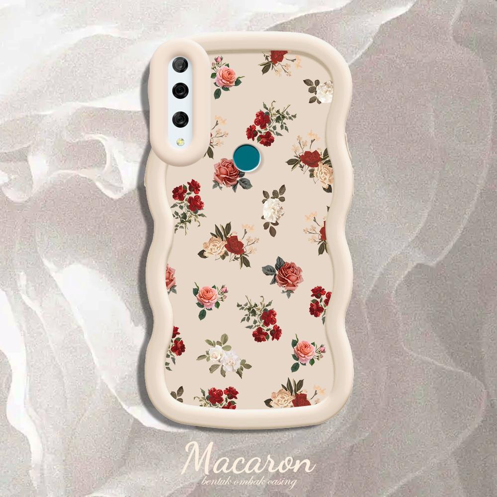 

Окрашенный узор Big Wave Edge Мягкий силиконовый материал Macaron чехол для телефона противоударный защитный резиновый чехол для iPhone Huawei Honor Infinix Tecno Honor X8B белый