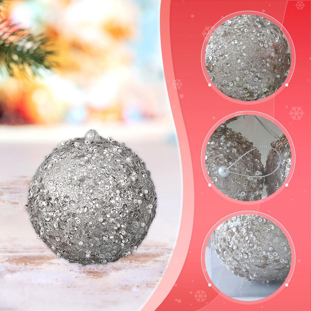 4 Pieces Christmas Ball Ornaments, Convenient, Practical Christmas Tree