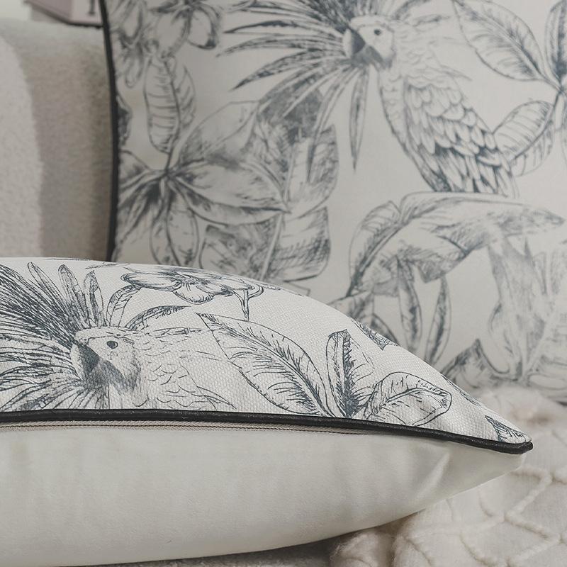 Nordic Style Pillow Cover Tropical Rainforest Living Room Sofa Back Cushion Cover Cushion Car Pillow