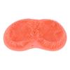 Shower Foot Scrubber Silicone Skid Resistance Shower Foot Massager Mat with Strong Suction Cups for Men Women Red