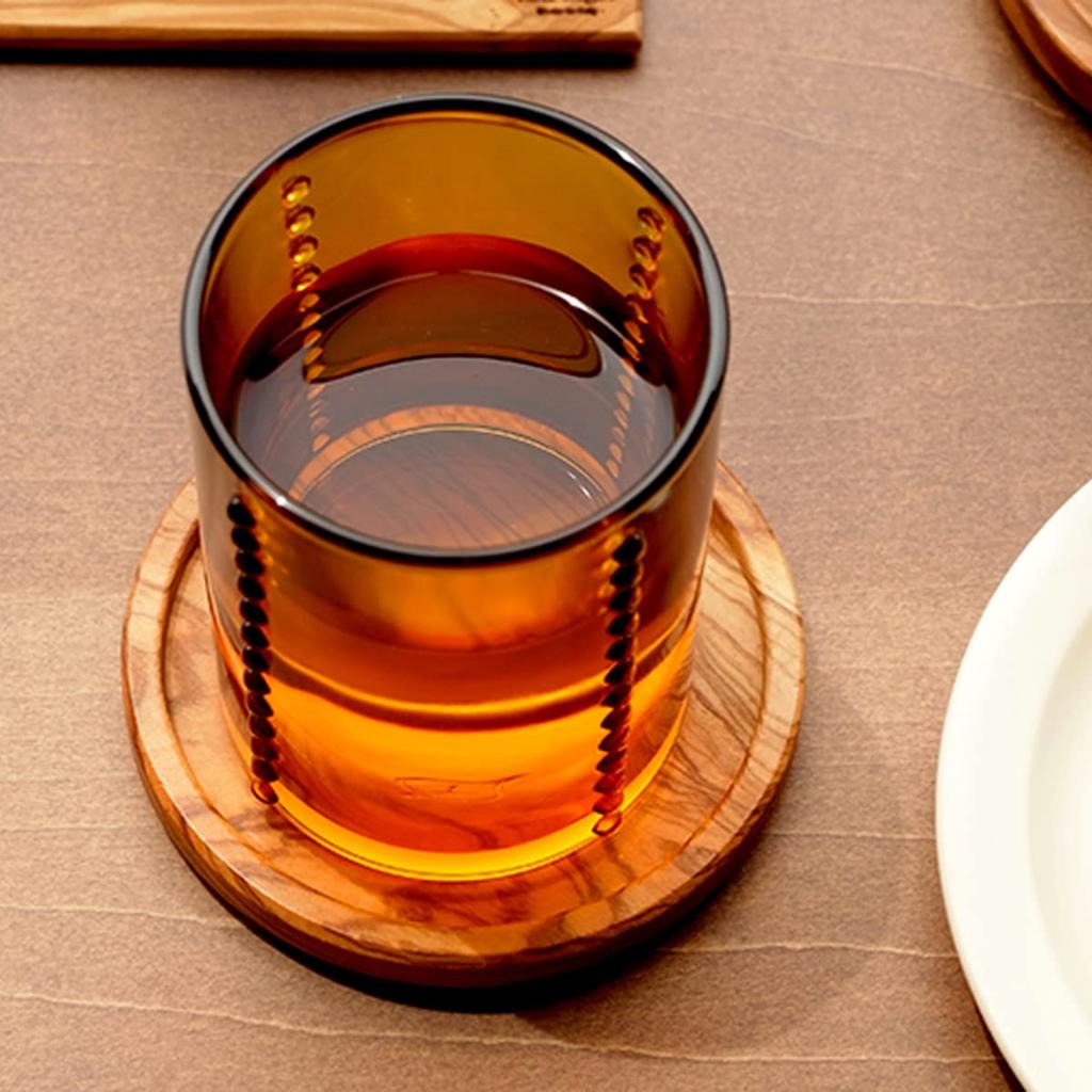 Altereno Wooden Coasters, Tray, Tabletop Accessories, Italian, Set of 2, Round, Small