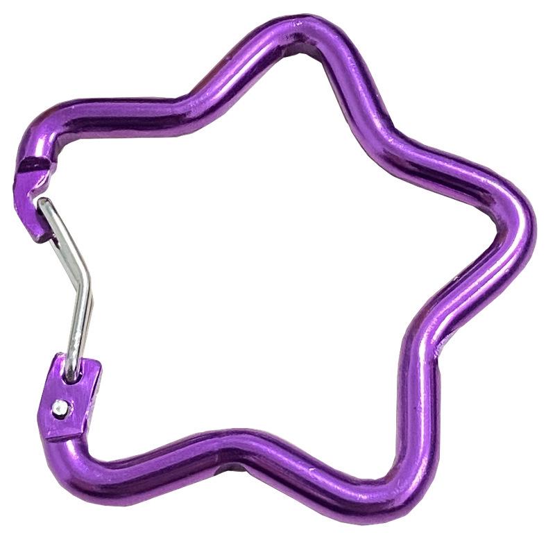 Aluminum Alloy Star-Shaped Carabiner Hook Ornament