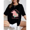 Oversized T-Shirt White Floral Design Sketch The Design Actually Does Graphic Print Casual Wear For Women Summer Outfits Streetwear Fashion Trendy Top