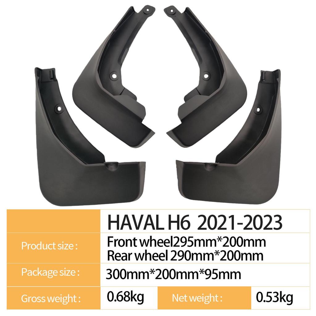 Compatible Mudguards for Great Wall Haval H6 (2021-2023 3rd Gen)