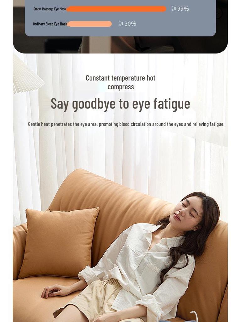 Grenzüberschreitender elektrischer Augenmassagegerät: Beheiztes Mikro-Vibrations-Augenpflege- und Schutzgerät