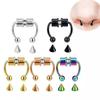 1pcs U Shaped Fake Piercing Nose Ring Alloy Nose Piercing Hoop Septum Rings for Women Body Jewelry Gifts Fashion Magnetic