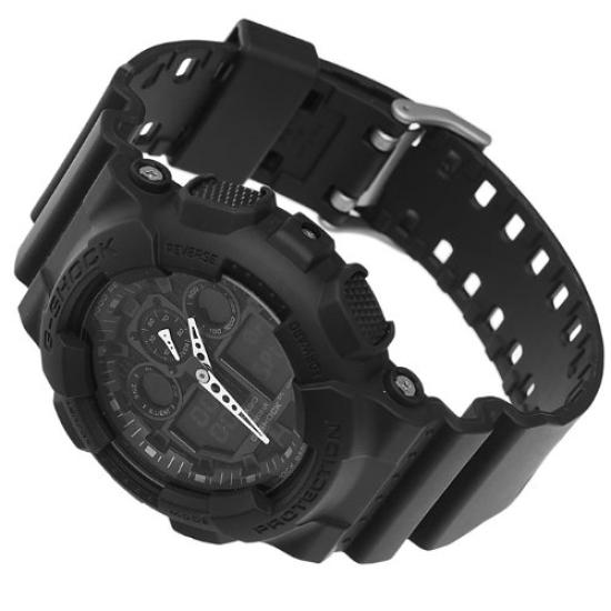 Casio MATTE BLACK Watch G-SHOCK GA-100-1A1 Men's [Imported]