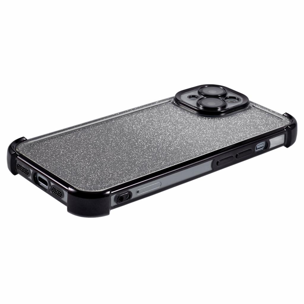 For iPhone 15 Plus Case Glitter TPU Phone Cover Reinforced Corners