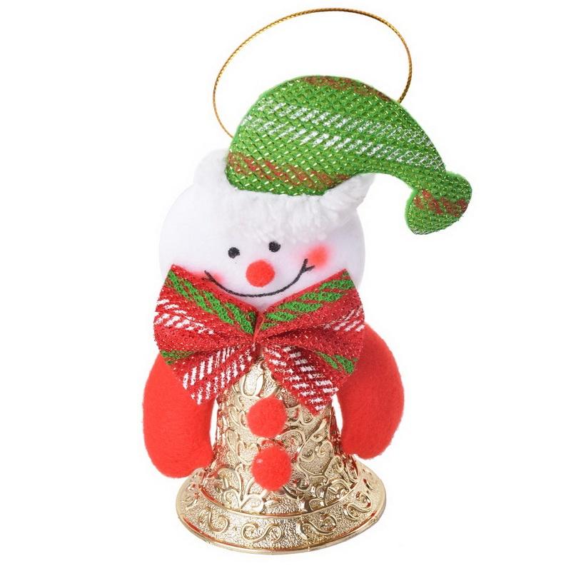 Christmas Ornaments Santa Claus Doll Wjingle Bell Decor New Year Decorations Hanging Drop Pendant