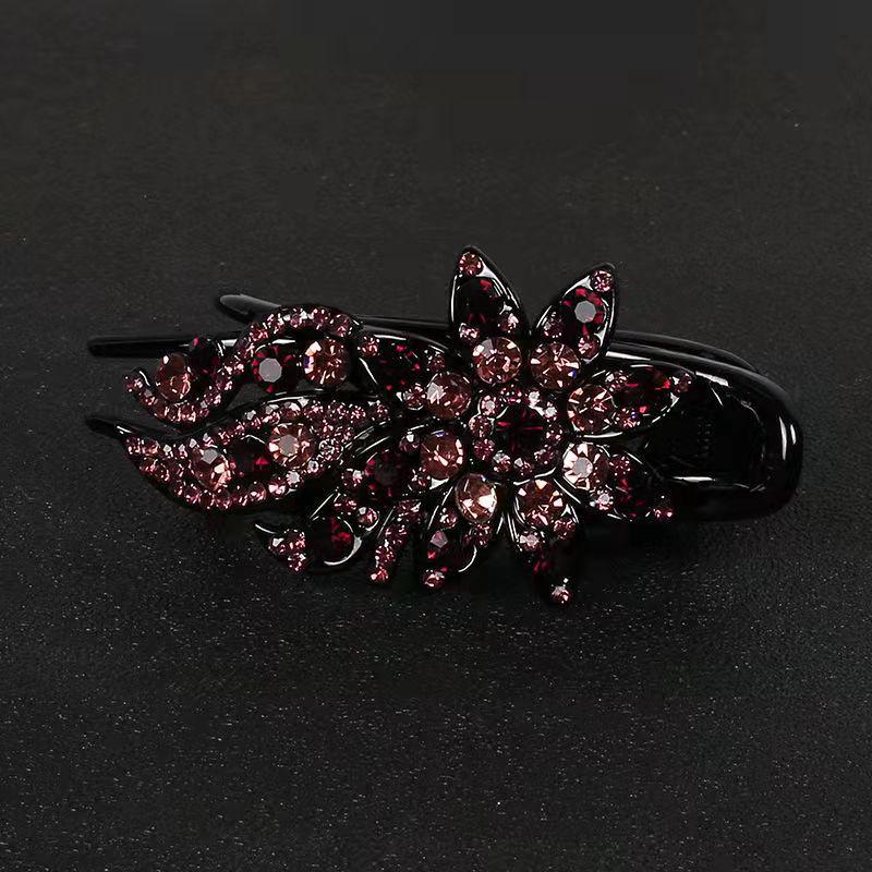 Koreanische Strass-Entenschnabel-Haarspange für Frauen