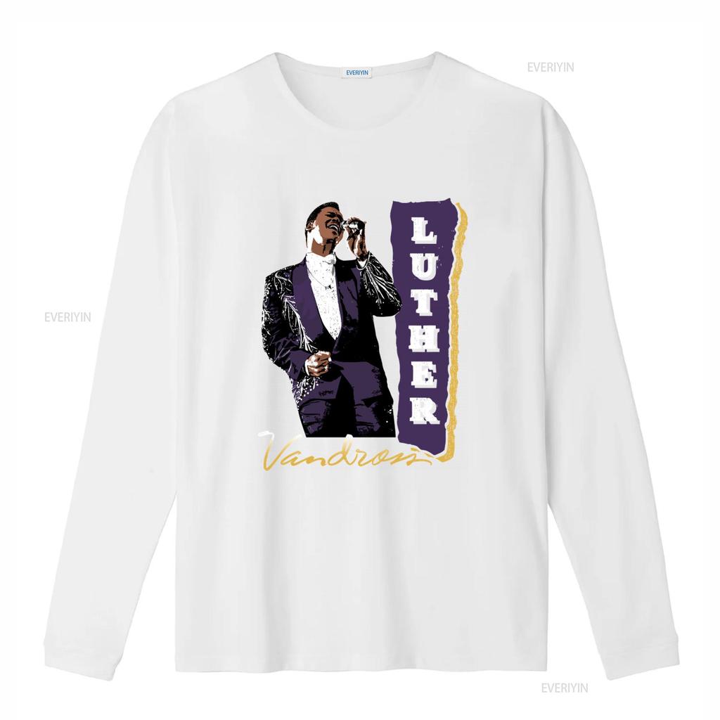 Luther Vandross R B Soul Singer Retro Style T Shirt for Music Lovers Vintage Washed Streetwear Designer Clothes Graphic