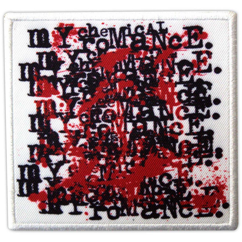 My Chemical Romance Tre Hurra For Søt Hevn Gjenta Logo Strykemerke
