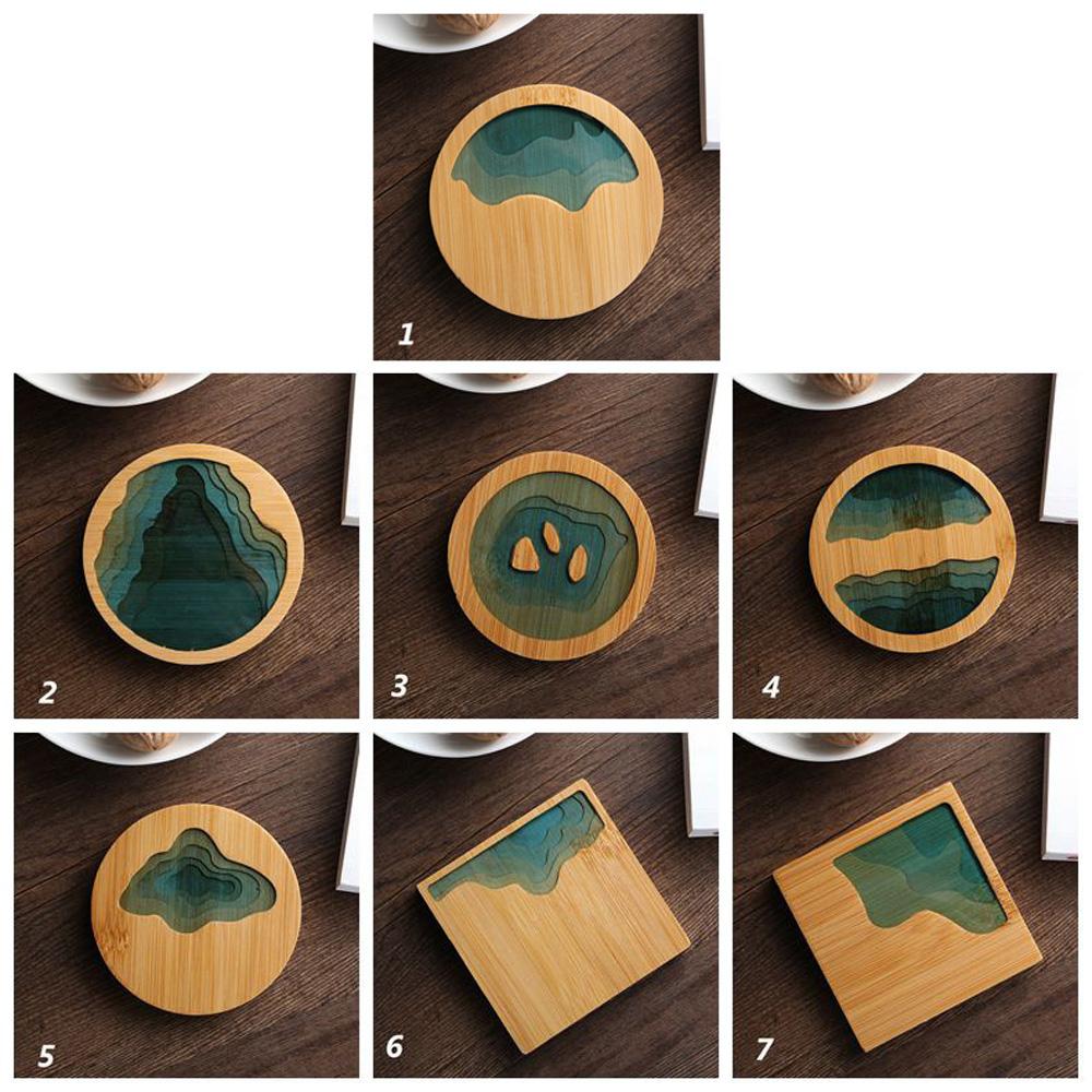 Čínský nápojový hrnek na kávu, kung-fu čaj, příslušenství, izolační podložka, kuchyňské prostírání, podložka na stůl, podložka na hrnek